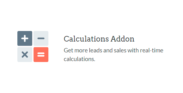 WPForms – Calculations Addon